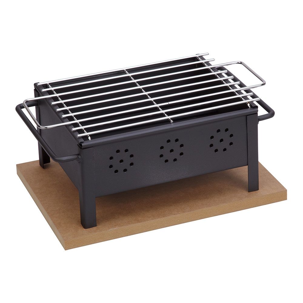 Churrasqueira de mesa 25x20cm (grelha inoxidavel) 2905 sauvic