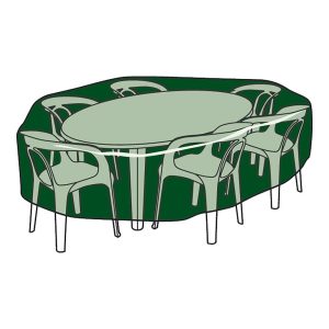 Capa protetora para mesa e cadeiras, ø205 x 90 cm, 100 g/m²