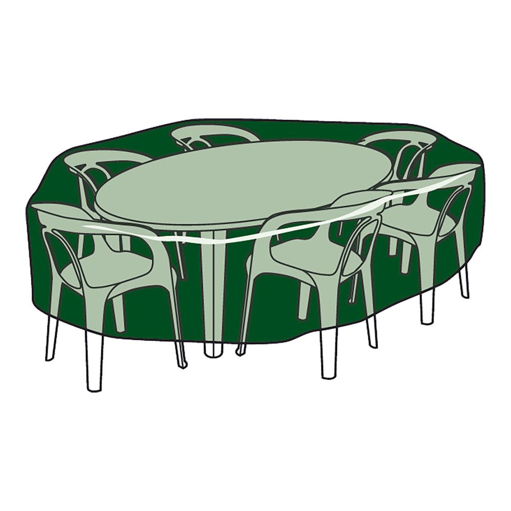 Capa protetora para mesa e cadeiras, ø120 x 90 cm, 100 g/m²