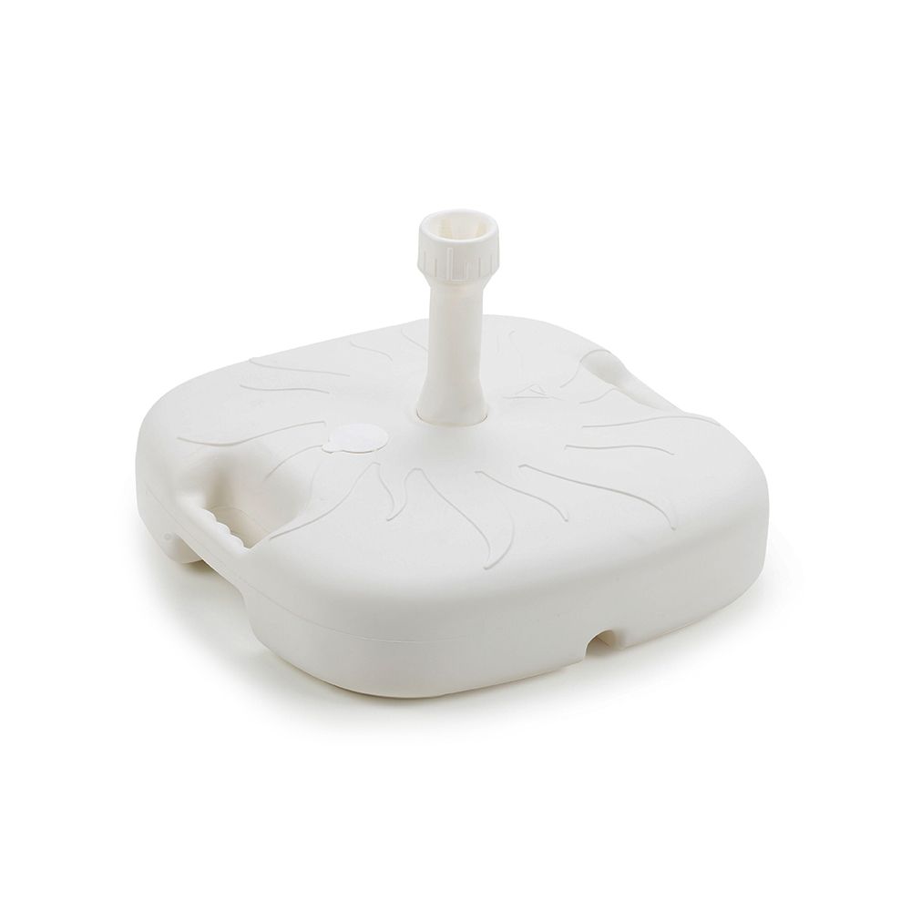 Base para chapéu-de-sol 18 l branco 44 x 44 x 12 cm