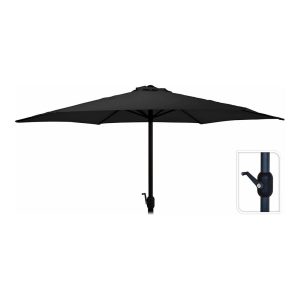 Chapéu-de-sol ø300 cm altura máxima 248 cm cor: cinza antracita