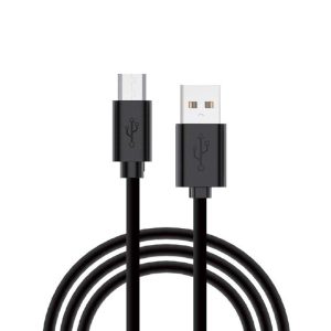 Cable USB Compatible COOL Universal (micro-usb) 1.2 metros preto  2.4 Amp