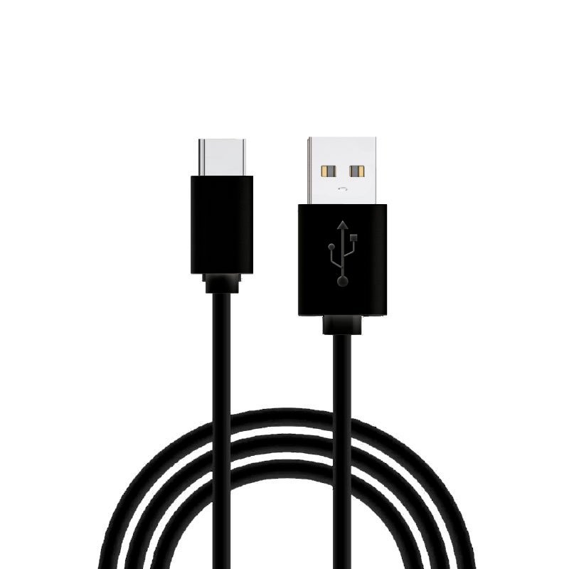 Cable USB Compatible COOL Universal TIPO-C (1.2 metros) preto 2.4 Amp