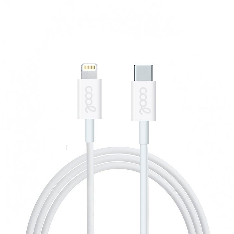 Cable USB Compatible COOL Universal TIPO-C a Lightning (1.2 metros) branco