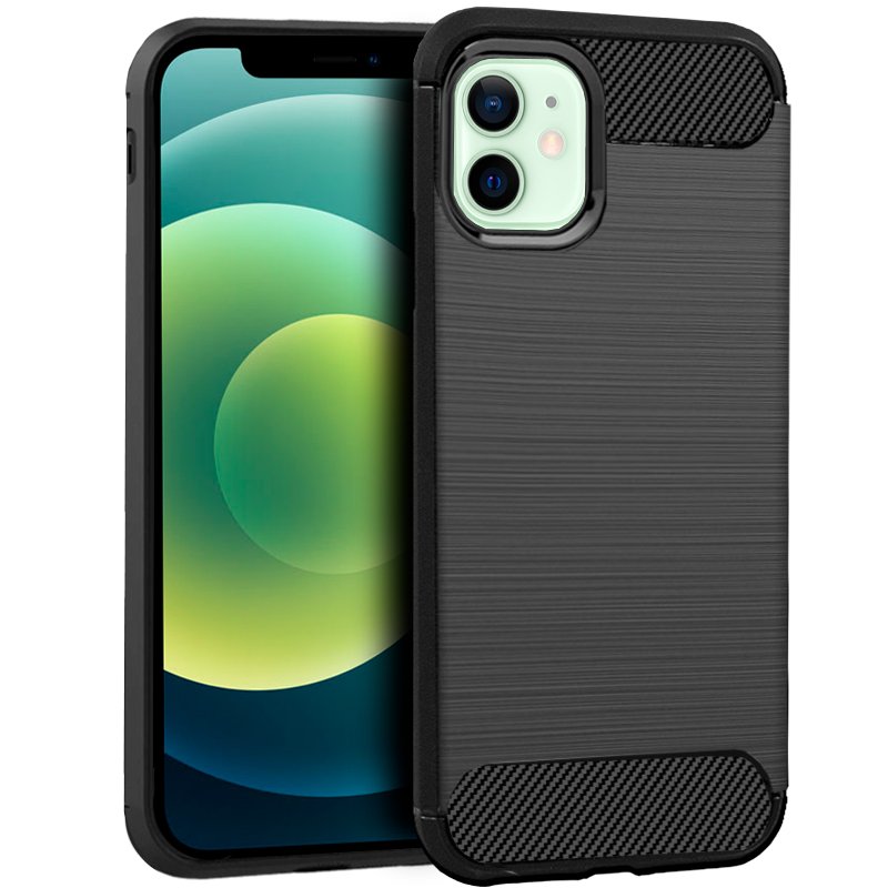 Capa COOL para iPhone 12 / 12 Pro Carbón preto