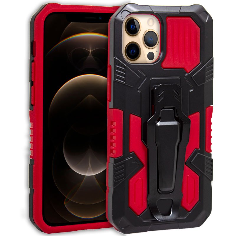 Capa COOL para iPhone 12 Pro Max Hard Clip vermelho