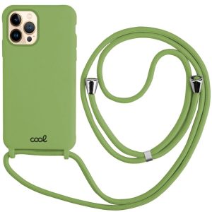 Capa COOL para iPhone 13 Pro Max Cordón Liso Pistacho