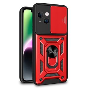 Capa COOL para iPhone 14 Hard Ring vermelho