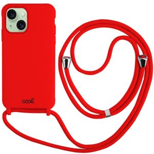 Capa COOL para iPhone 15 Plus Cordón Liso vermelho