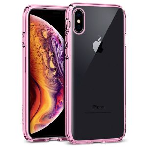 Capa COOL para iPhone XS Max Borde Metalizado (Rosa)