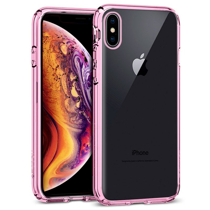 Capa COOL para iPhone XS Max Borde Metalizado (Rosa)