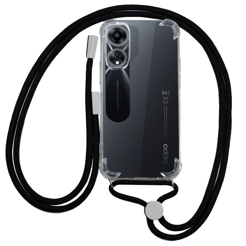 Capa COOL para Oppo A78 5G Cordón preto