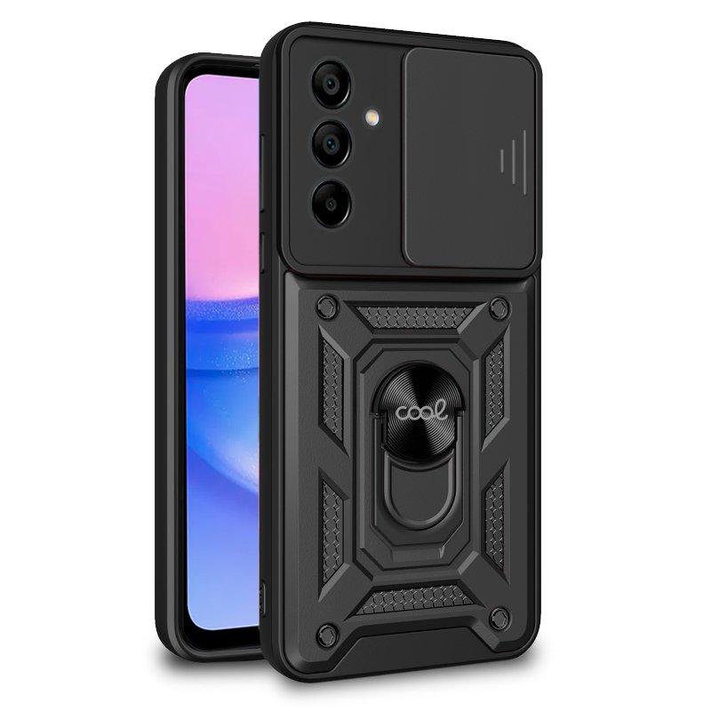 Capa COOL para Samsung A155 Galaxy A15 / A15 5G / M15 5G Hard Ring preto