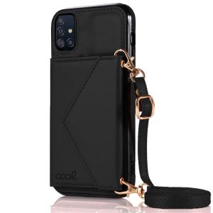 Capa COOL para Samsung A515 Galaxy A51 Colgante Wallet preto