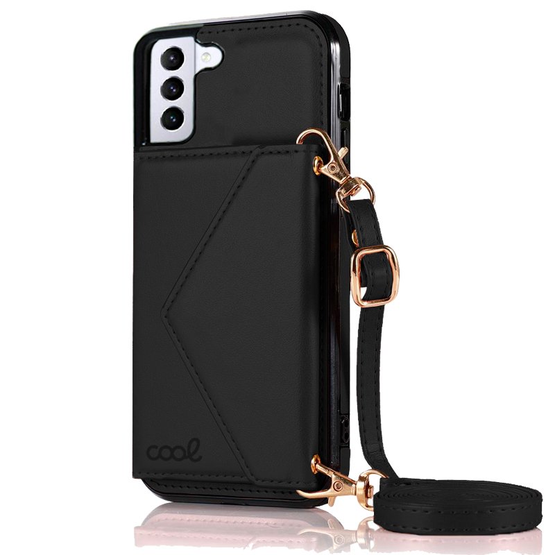 Capa COOL para Samsung G996 Galaxy S21 Plus Colgante Wallet preto