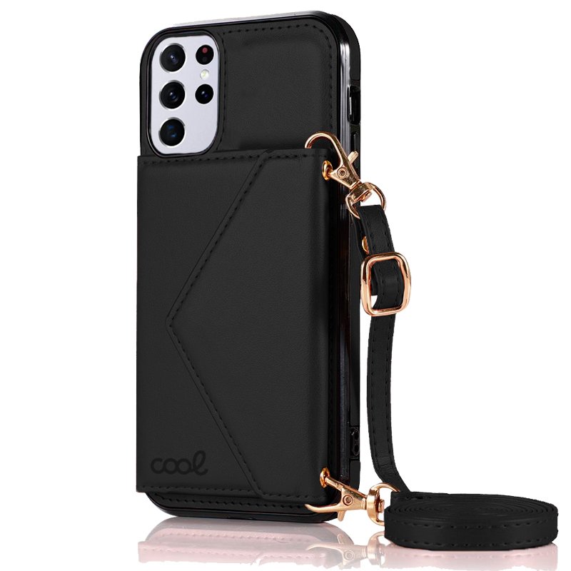 Capa COOL para Samsung G998 Galaxy S21 Ultra Colgante Wallet preto