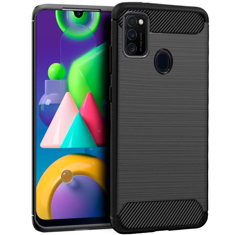 Capa COOL para Samsung M215 Galaxy M21 Carbón preto