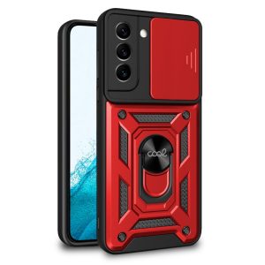 Capa COOL para Samsung S901 Galaxy S22 Hard Ring vermelho