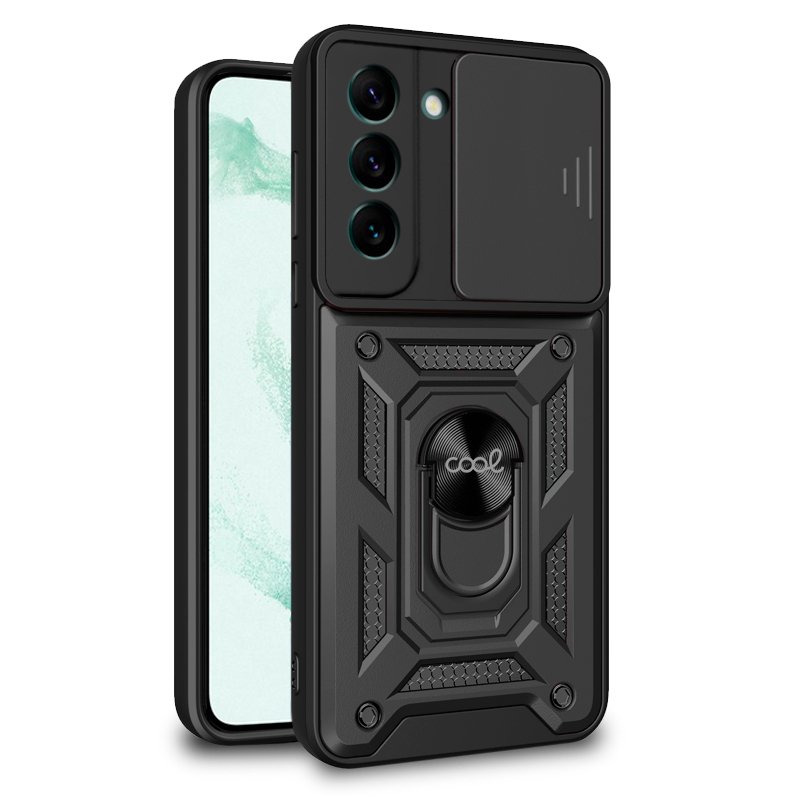 Capa COOL para Samsung S906 Galaxy S22 Plus Hard Ring preto