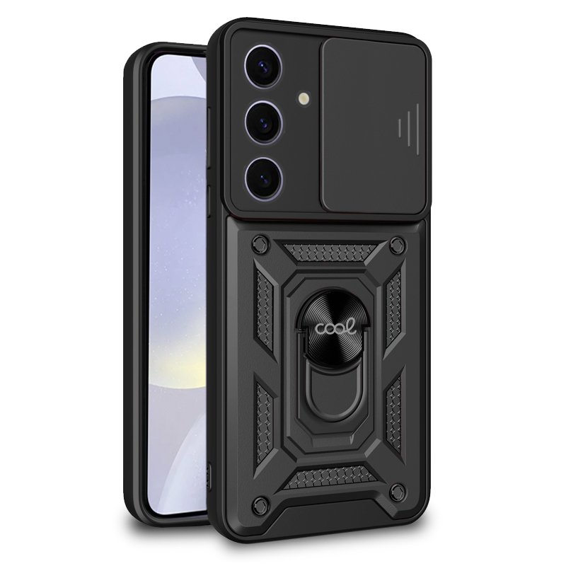 Capa COOL para Samsung S921 Galaxy S24 / S25 Hard Ring preto