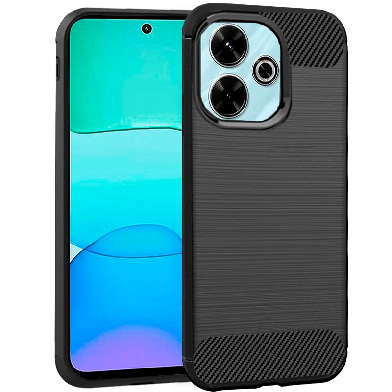 Capa COOL para Xiaomi Redmi 13 / Poco M6 Carbón preto