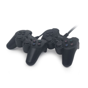 Gembird JPD-UDV-01 mando y volante preto USB 2.0 Gamepad Analógico/Digital PC