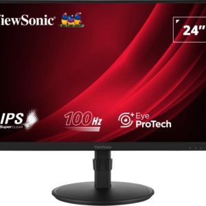 Viewsonic VA VA2408-HDJ Ecrã para PC 61 cm (24") 1920 x 1080 Pixeles Full HD LED preto