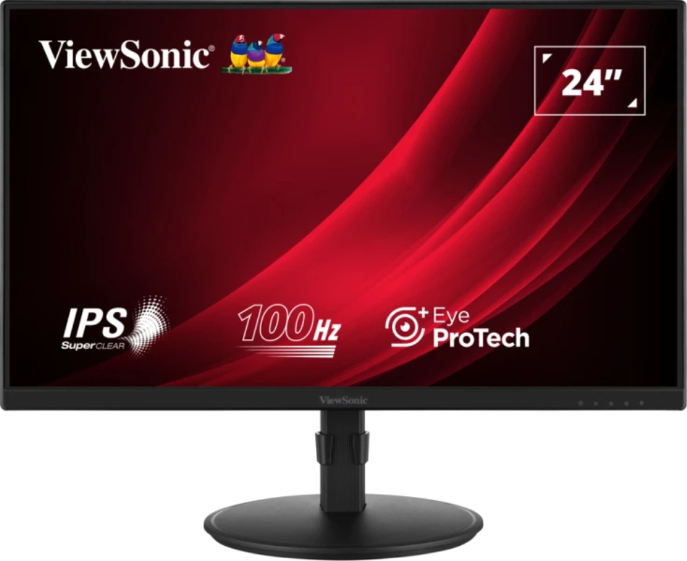 Viewsonic VA VA2408-HDJ Ecrã para PC 61 cm (24") 1920 x 1080 Pixeles Full HD LED preto