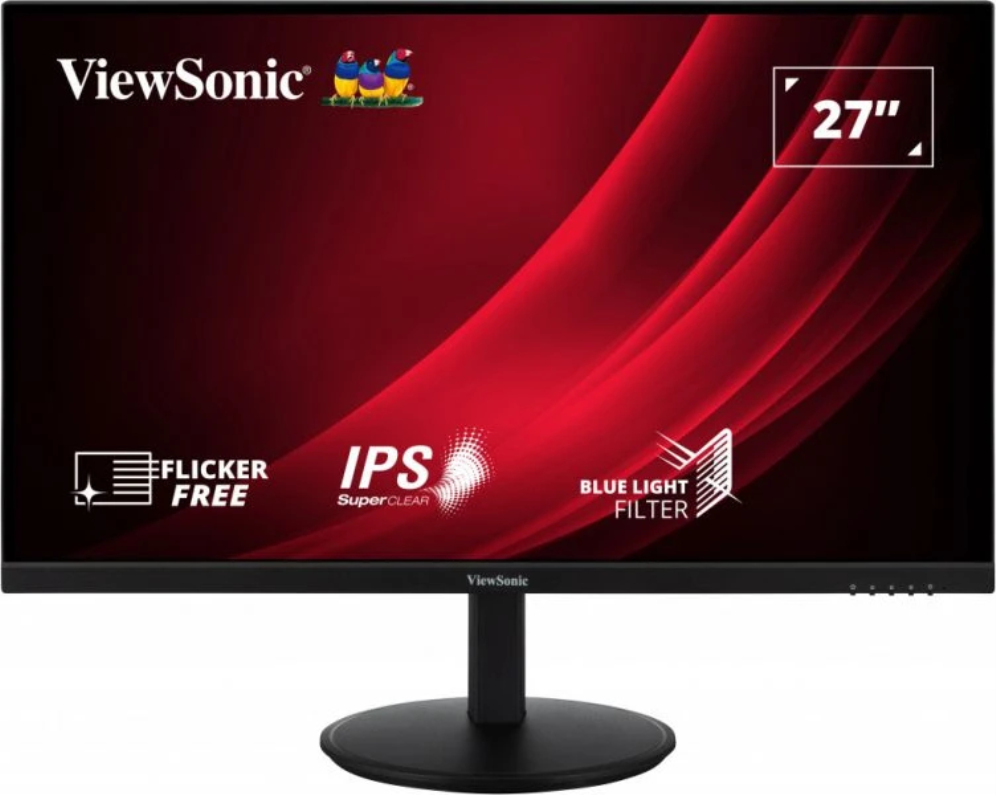 Viewsonic VG Series VG2709-2K-MHD-2 Ecrã para PC 68,6 cm (27") 2560 x 1440 Pixeles Quad HD LED preto