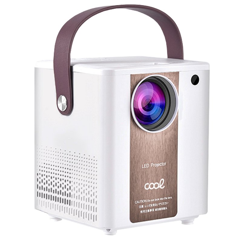 Projetor Compacto COOL Rainbow 3000 Lúmenes Altavoz Integrado + HDMI/SD/USB + Wifi Mirror (Blanco)