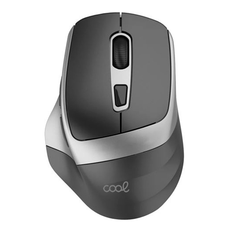 rato Inalâmbrico Silencioso COOL Ergonomic Negro-Prata