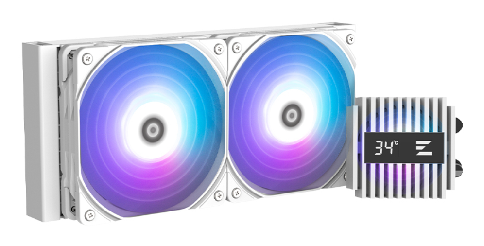 Zalman ALPHA2 A24 WHITE sistema de refrigeração para Computador Procesador Sistema de refrigeração líquida todo en uno 12 cm branco