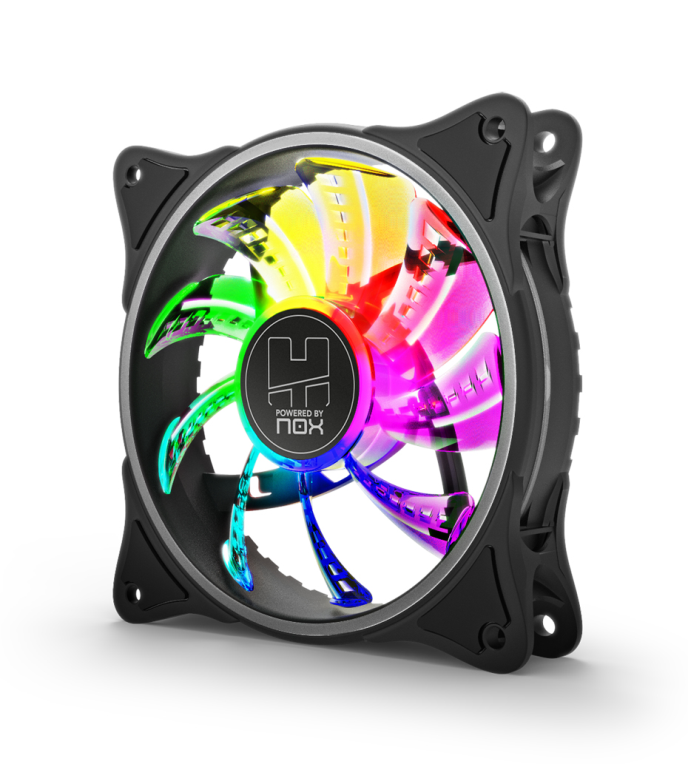 NOX A-Fan Capa do Computador Ventilador 12 cm preto 1 peça(s)
