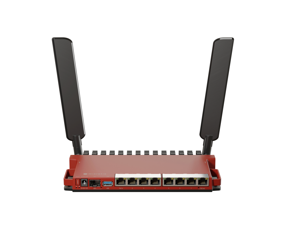Mikrotik L009UiGS-2HaxD-IN router Inalâmbrico Gigabit Ethernet Banda única (2,4 GHz) vermelho