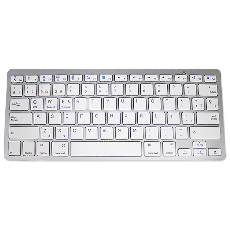 Teclado Slim Bluetooth COOL branco (Español)