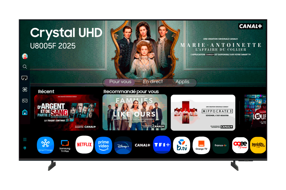 Samsung TU43U8005FU 109,2 cm (43") 4K Ultra HD Smart TV Wifi preto