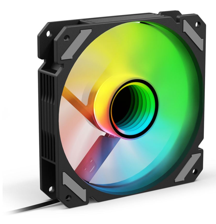 Sharkoon SHARK Mirror RGB PWM REVERSE Capa do Computador Ventilador 12 cm preto 1 peça(s)