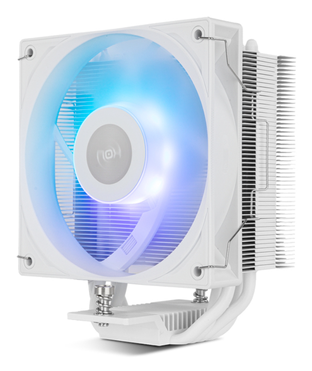 NOX Hummer NXHUMMERR400ARGBWH sistema de refrigeração para Computador Procesador Ventilador 12 cm branco