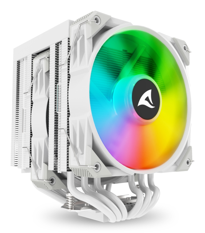 Sharkoon A60 RGB Procesador Refrigerador de ar 12 cm branco 1 peça(s)