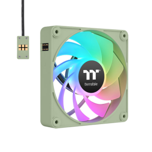 Thermaltake CL-F198-PL12MG-A sistema de refrigeração para Computador Capa do Computador Ventilador 12 cm verde 3 peça(s)