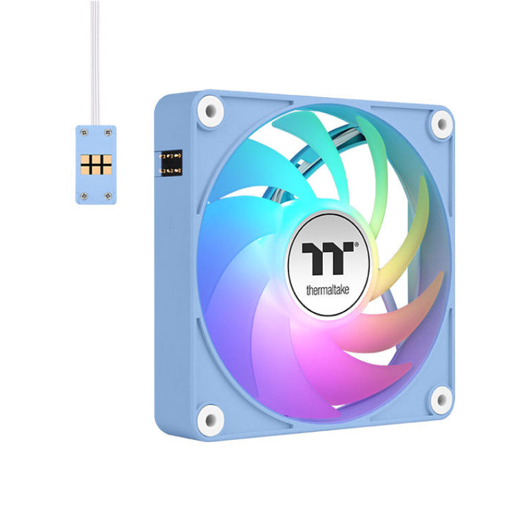 Thermaltake CL-F196-PL12BU-A sistema de refrigeração para Computador Capa do Computador Ventilador 12 cm azul 3 peça(s)