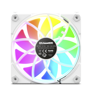 NOX Hummer NXHUMMERELINKWH sistema de refrigeração para Computador Capa do Computador Ventilador 12 cm branco 1 peça(s)
