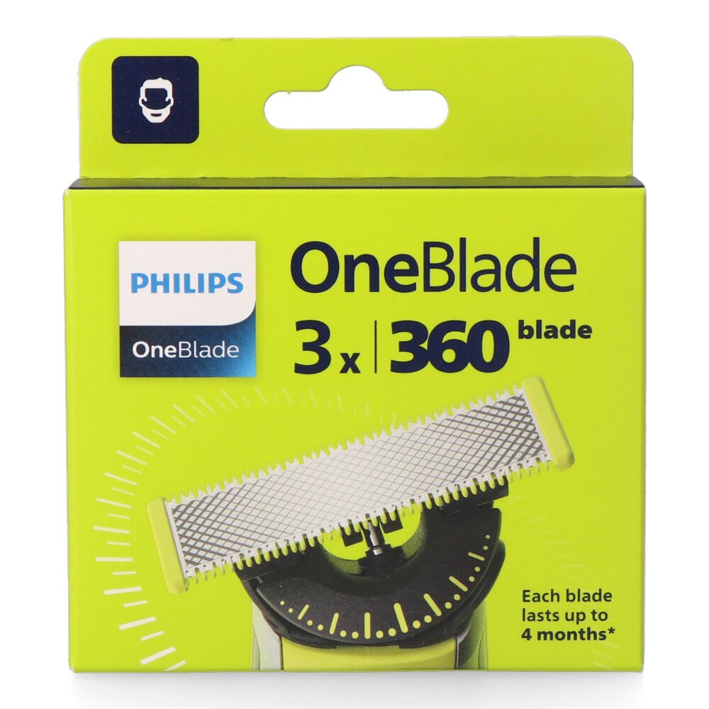 Lâminas flexíveis de substituição para máquina de barbear on blade, 3 un.
