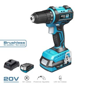Kit de berbequim/chave de fendas sem escovas 20 v