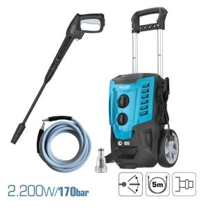Máquina de lavar a alta pressão 2.200 w 170 bar