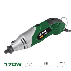 Ferramenta multiúsos rotativa 170w + 41 tipos de acessórios (190 peças em total) 23,5 x 7 cm