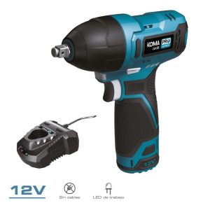 Kit de chave de impacto 12v com bateria e carregador