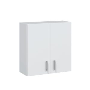 Armário suspenso multiusos, 2 portas, branco