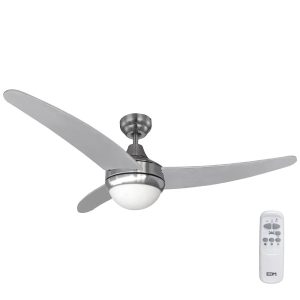 Ventoinha de teto modelo egeo. cor cormado. potência: 60w pás: ø122cm com comando edm