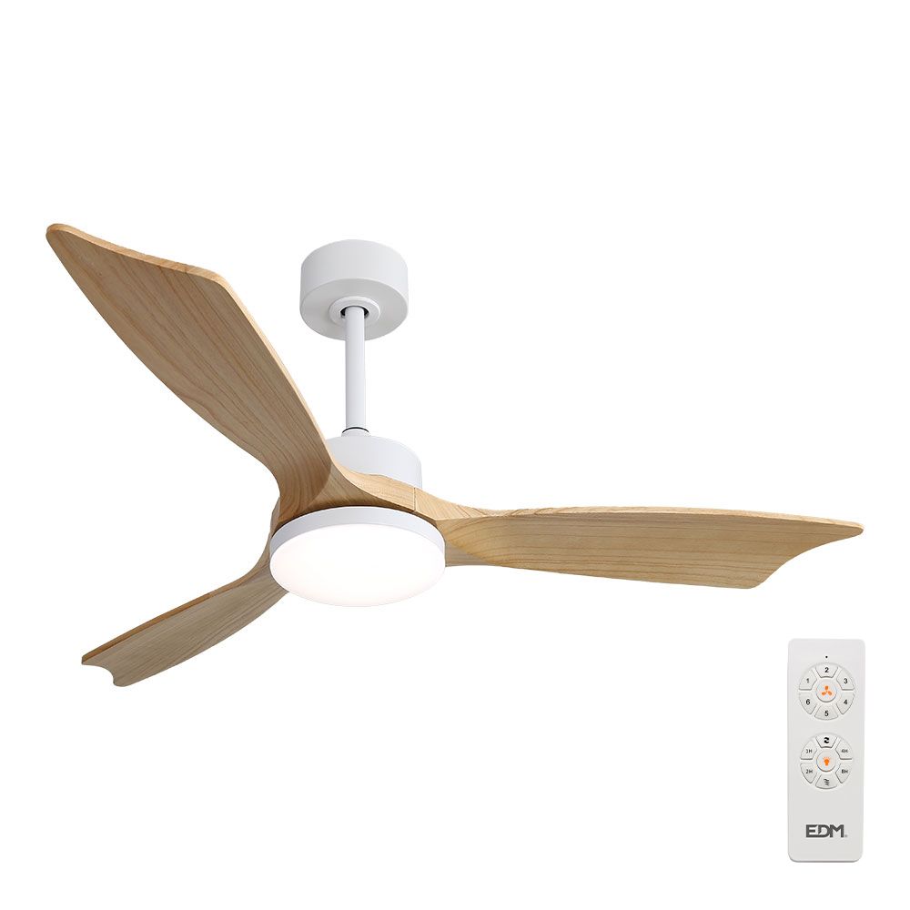 Ventoinha de teto modelo baltic com 3 pás de madeira ø132cm